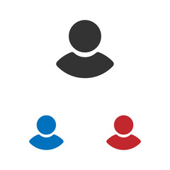 Male user vector icon