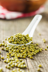 Green mung beans.