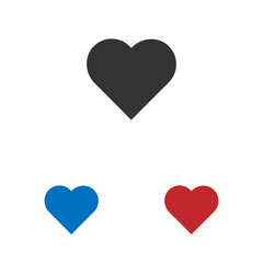 Heart icon isolated on white background. Heart icon in trendy design style. Heart vector icon modern and simple flat symbol for web site, mobile app, UI. Heart icon vector illustration, EPS10.