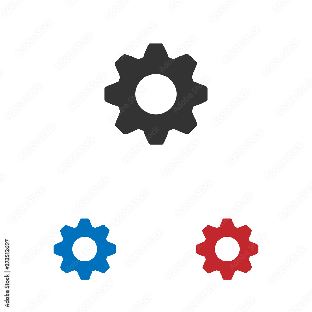 Aufkleber setting icon isolated on white background. setting icon in trendy design style. setting vector icon 