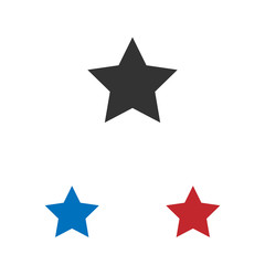 Star icon isolated on white background. Star icon in trendy design style. Star vector icon modern and simple flat symbol for web site, mobile app, UI. Star icon vector illustration, EPS10.