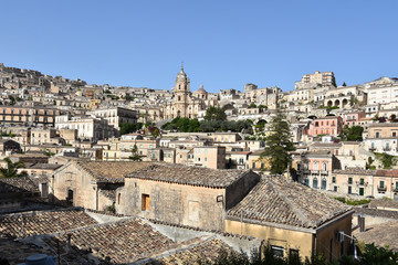 The Sicilian city of Modica in Italy