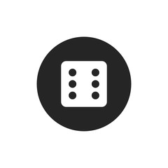 Dice number six icon