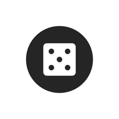Dice number five icon