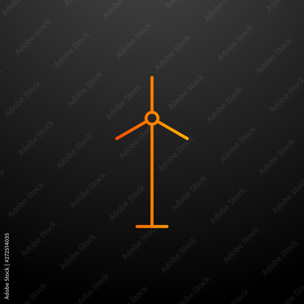 Poster windmill nolan icon. elements of ecology set. simple icon for websites, web design, mobile app, info