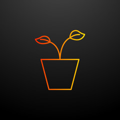 Sprout nolan icon. Elements of ecology set. Simple icon for websites, web design, mobile app, info graphics