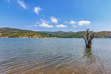 Lake Bor, near the city of Bor in eastern Serbia. Bor is famous for its copper and gold mine