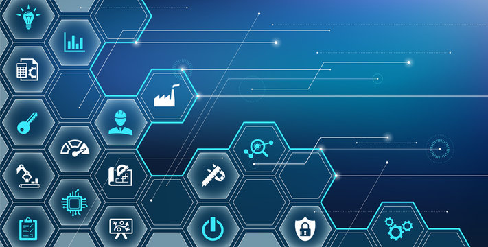 commissioning icon concept: testing operability / quality / safety before startup &ndash; vector illustration