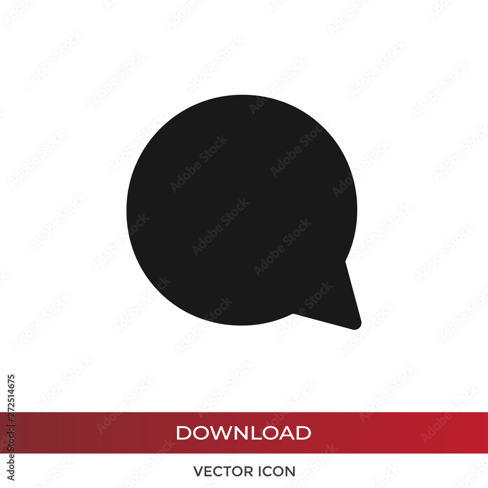 Aufkleber speech bubble vector icon in modern design style for web site and mobile app