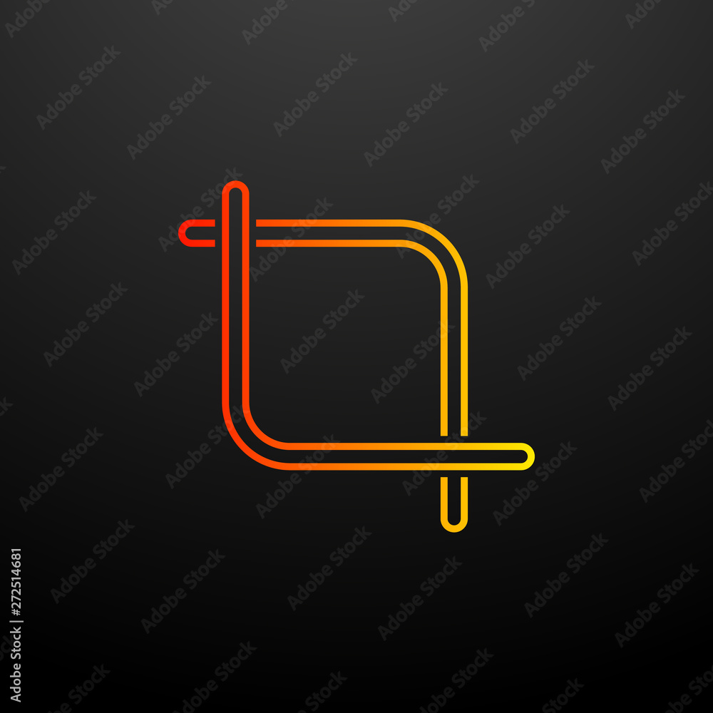 Poster crop nolan icon. elements of image set. simple icon for websites, web design, mobile app, info graph