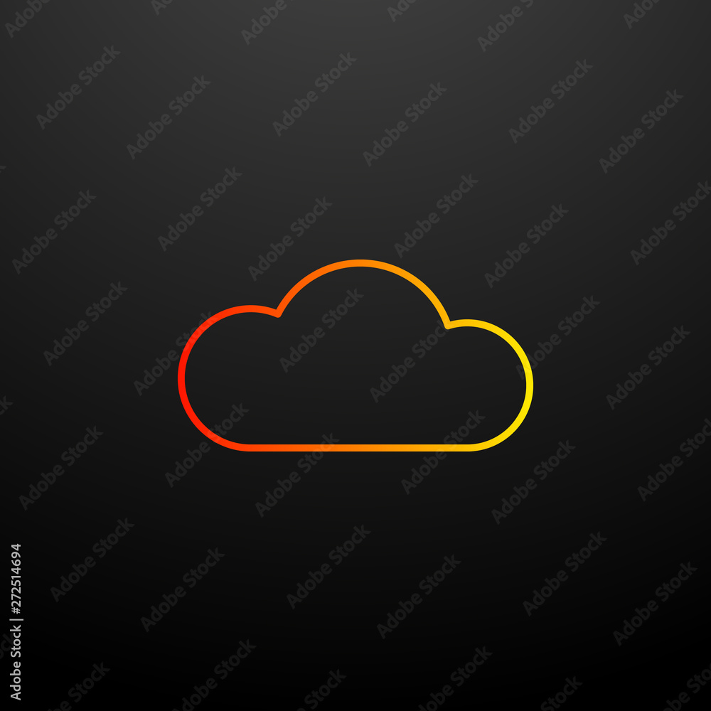 Aufkleber cloud nolan icon. elements of image set. simple icon for websites, web design, mobile app, info grap