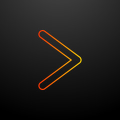 Obraz premium Right nolan icon. Elements of image set. Simple icon for websites, web design, mobile app, info graphics