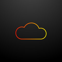 Cloud nolan icon. Elements of image set. Simple icon for websites, web design, mobile app, info graphics