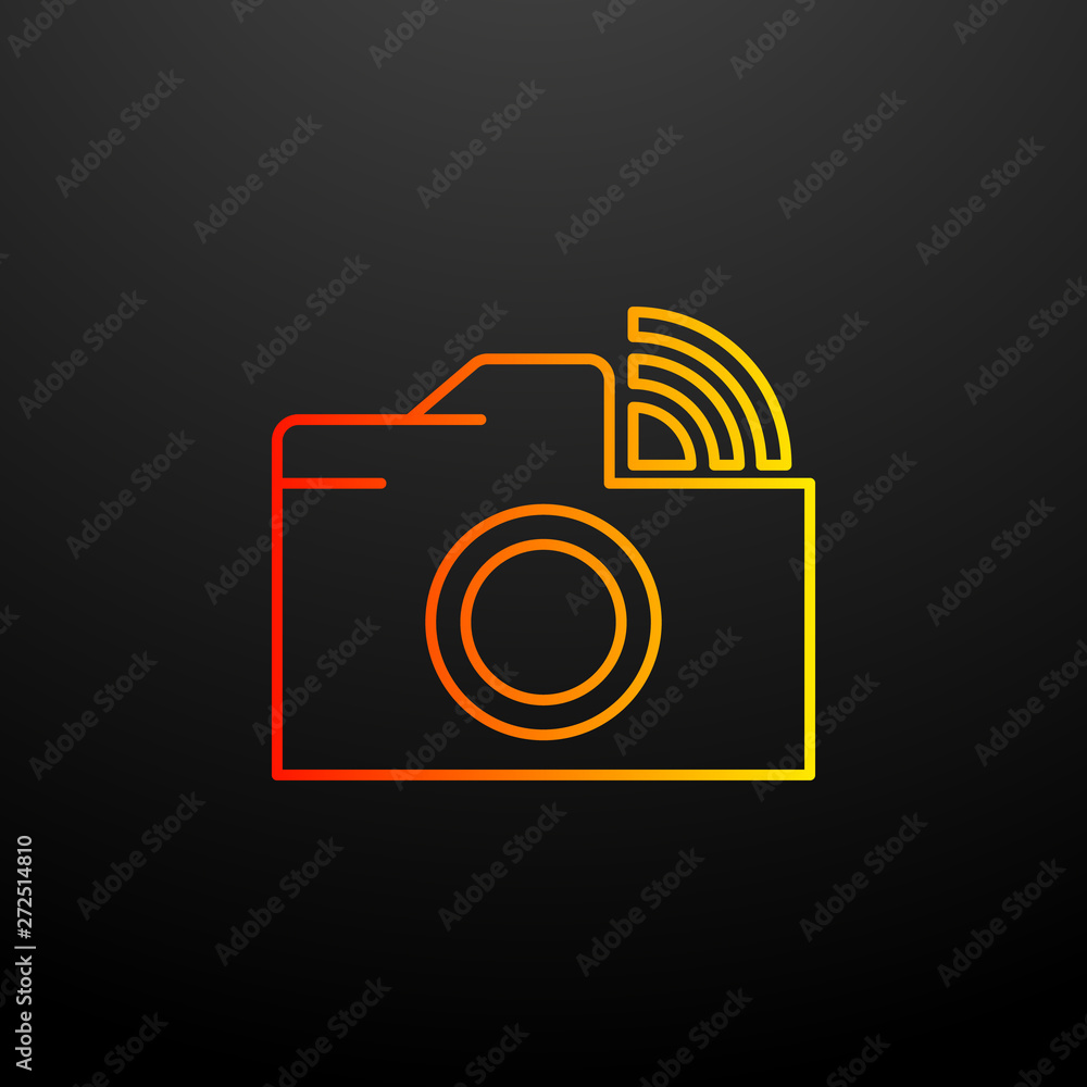 Poster camera wifi nolan icon. elements of image set. simple icon for websites, web design, mobile app, inf