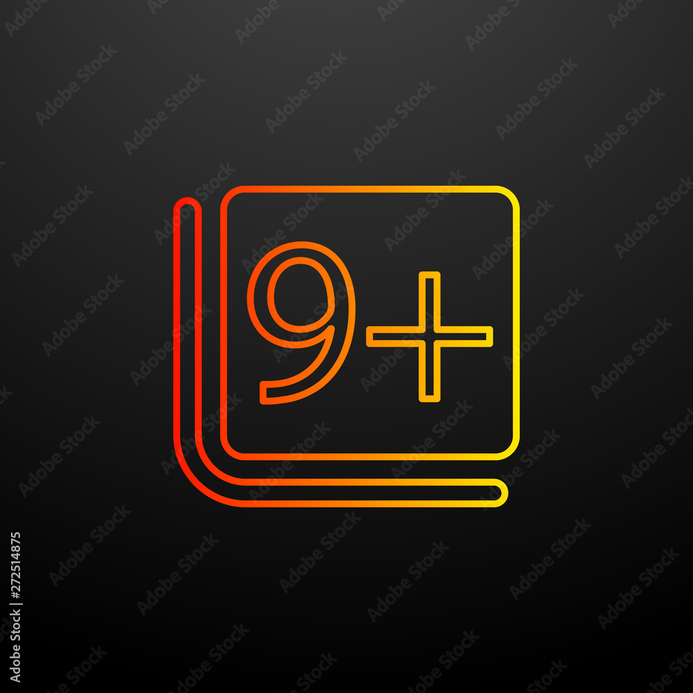 Poster nine nolan icon. elements of image set. simple icon for websites, web design, mobile app, info graph