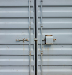 Doors of an old cargo container