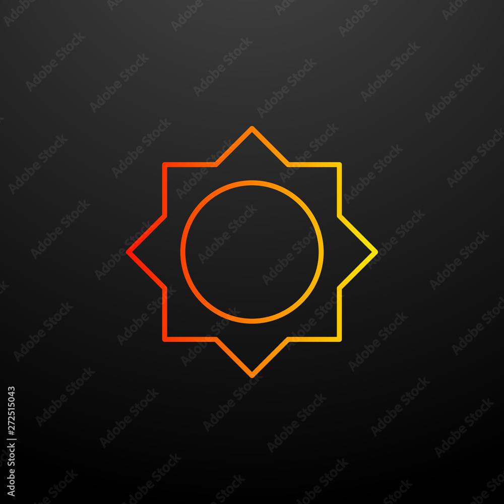 Poster brightness nolan icon. elements of image set. simple icon for websites, web design, mobile app, info