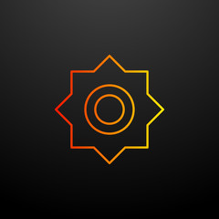 Brightness nolan icon. Elements of image set. Simple icon for websites, web design, mobile app, info graphics