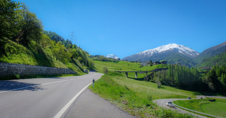 Auffahrt Richtung Simplon Pass Schweiz 2