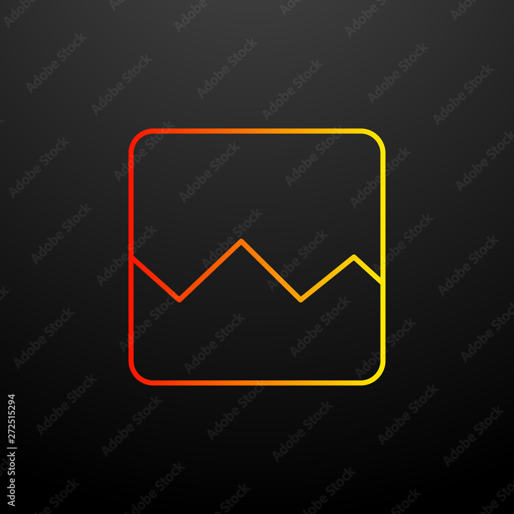 Poster broken image nolan icon. elements of image set. simple icon for websites, web design, mobile app, in