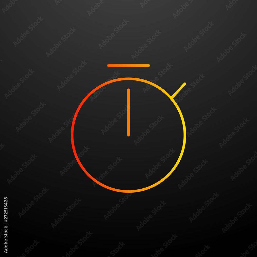 Poster stopwatch nolan icon. elements of image set. simple icon for websites, web design, mobile app, info 