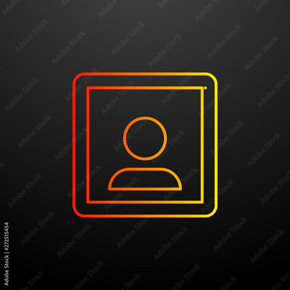 Poster portrait nolan icon. elements of image set. simple icon for websites, web design, mobile app, info g