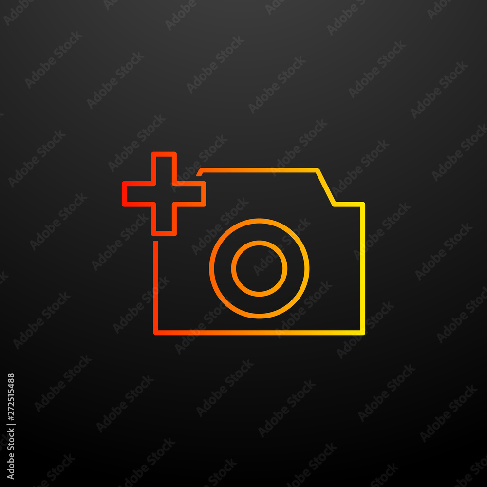Poster camera plus nolan icon. elements of image set. simple icon for websites, web design, mobile app, inf