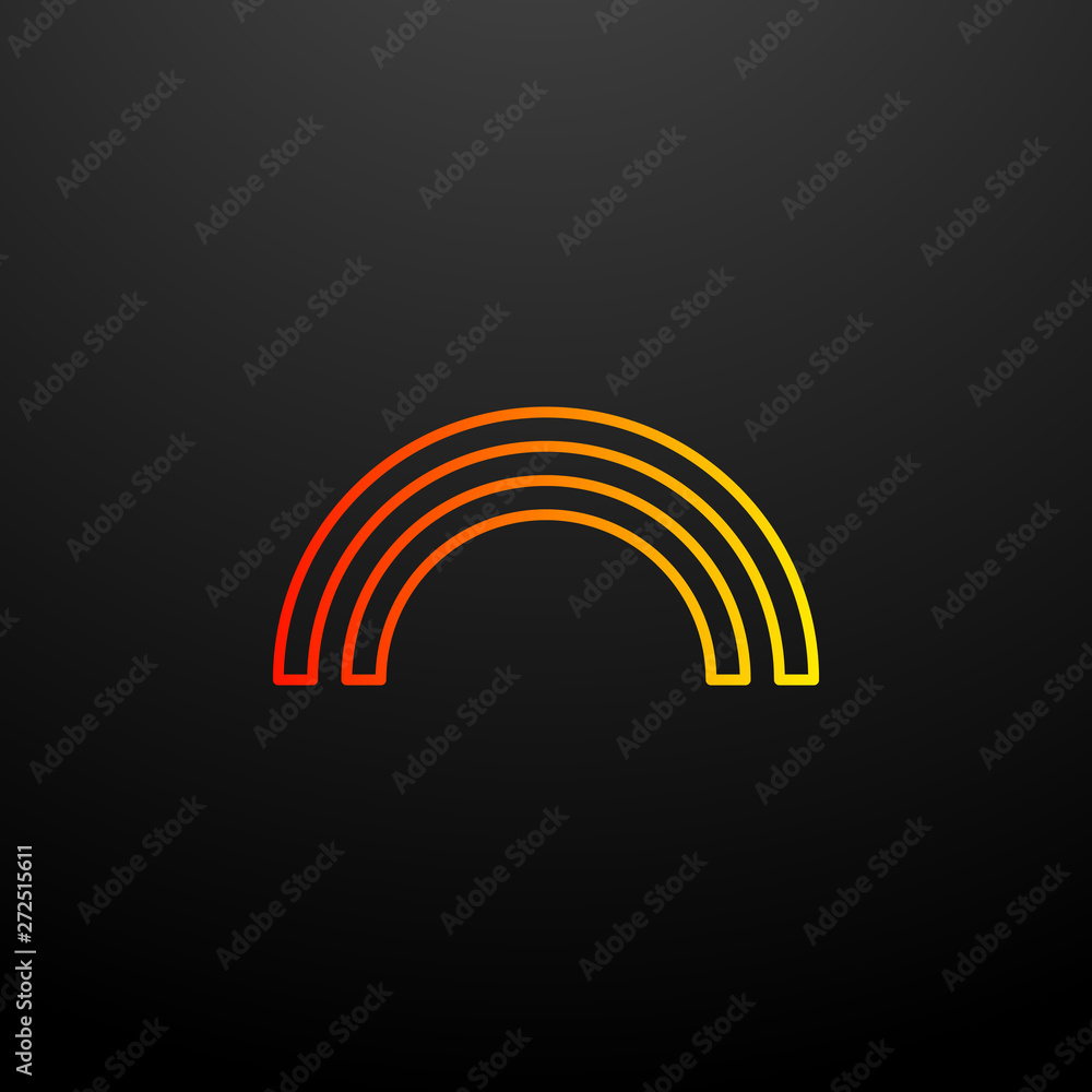 Poster semicircles nolan icon. elements of image set. simple icon for websites, web design, mobile app, inf