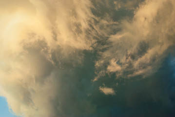 Obraz na płótnie Canvas Rain clouds before the storm.