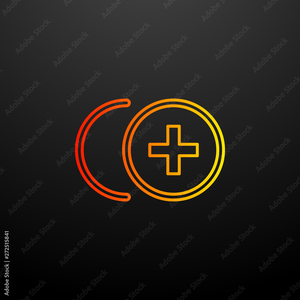 Poster plus nolan icon. elements of image set. simple icon for websites, web design, mobile app, info graph