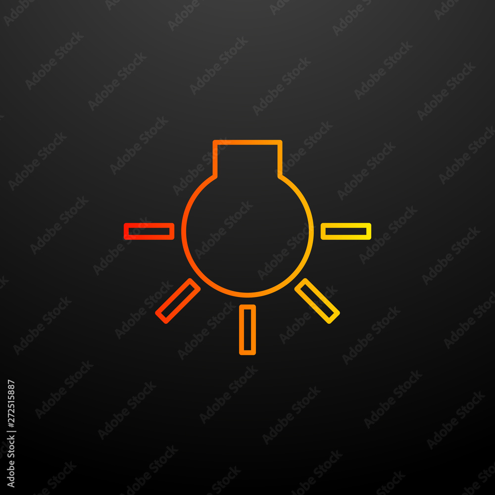 Poster incandescent nolan icon. elements of image set. simple icon for websites, web design, mobile app, in