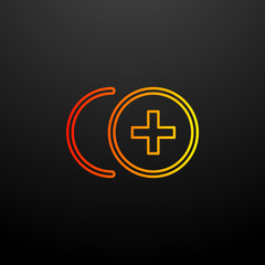 Plus nolan icon. Elements of image set. Simple icon for websites, web design, mobile app, info graphics