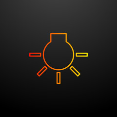 Incandescent nolan icon. Elements of image set. Simple icon for websites, web design, mobile app, info graphics