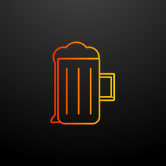 beer mug nolan icon. Elements of kitchen set. Simple icon for websites, web design, mobile app, info graphics