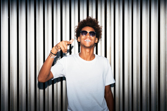 Portrait of rebel african man