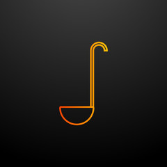 ladle nolan icon. Elements of kitchen set. Simple icon for websites, web design, mobile app, info graphics