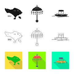 Isolated object of  and travel sign. Collection of  and traditional stock symbol for web.