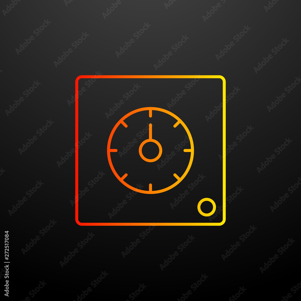 Poster mechanical time nolan icon. elements of automation set. simple icon for websites, web design, mobile