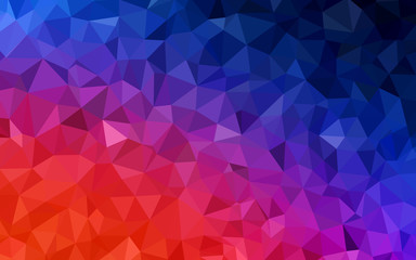 Light Blue, Red vector polygonal background.