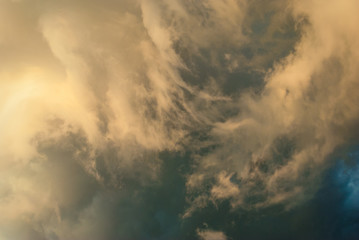 Thunderclouds before the storm.