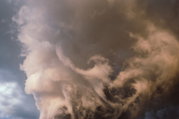 Thunderclouds before the storm.
