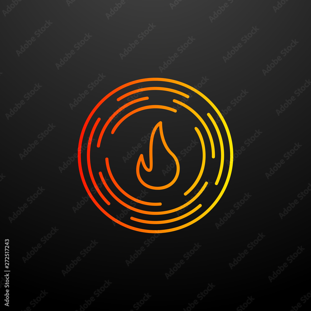 Poster of fire nolan icon. elements of automation set. simple icon for websites, web design, mobile app, in