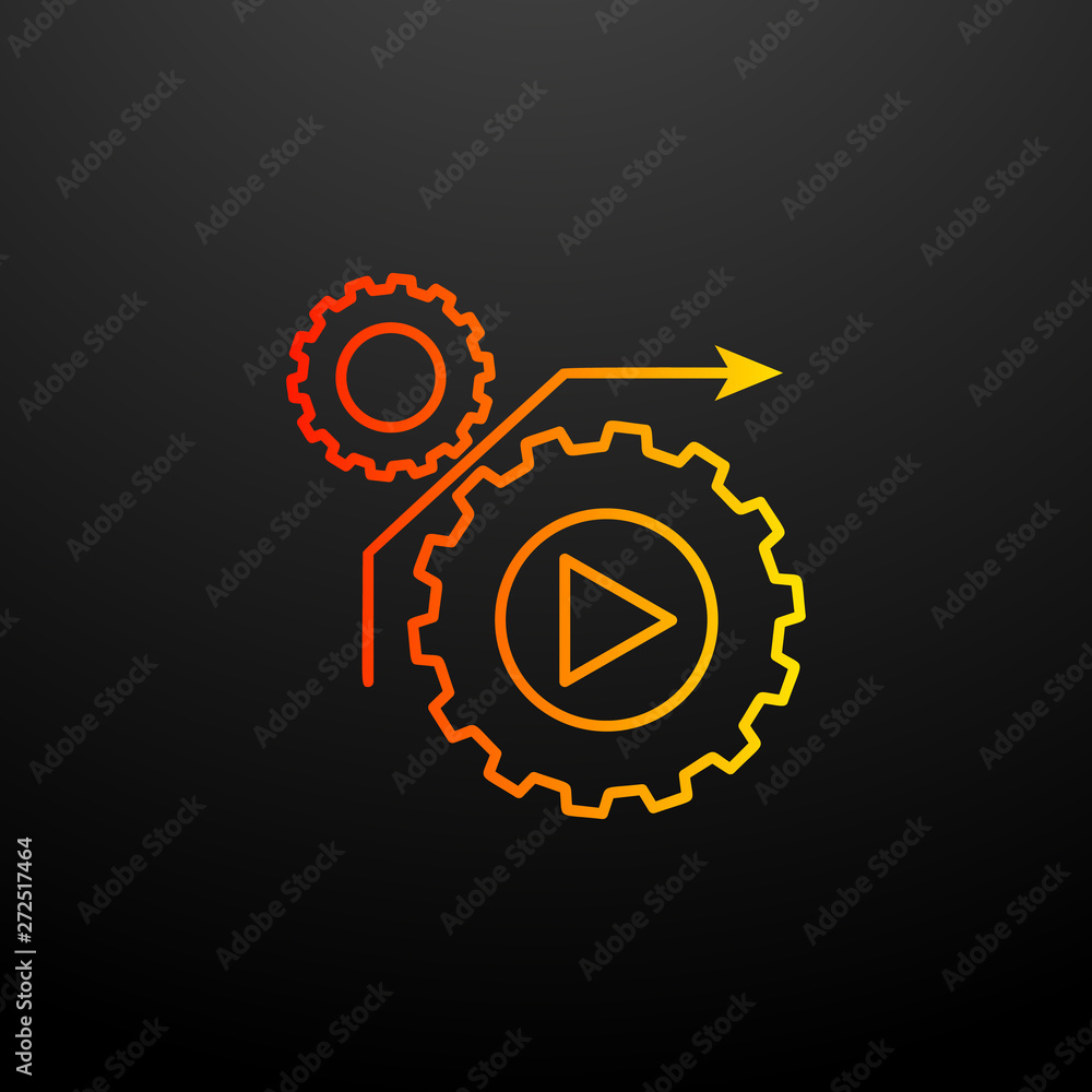 Aufkleber direction of the mechanism nolan icon. elements of automation set. simple icon for websites, web des