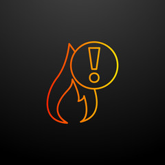 exclamation mark nolan icon. Elements of automation set. Simple icon for websites, web design, mobile app, info graphics
