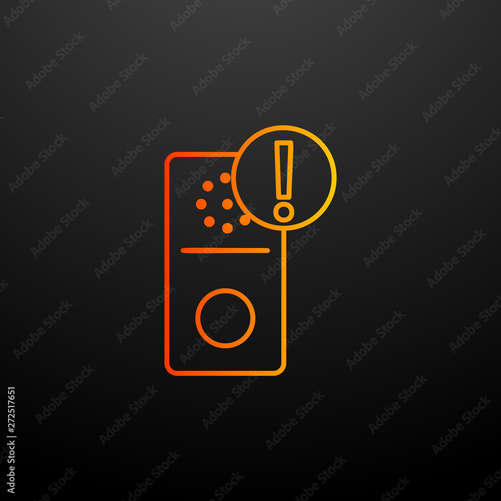 Poster doorphone nolan icon. elements of automation set. simple icon for websites, web design, mobile app, 
