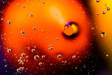 Space or planets universe cosmic abstract background. Abstract molecule atom sctructure. Water...
