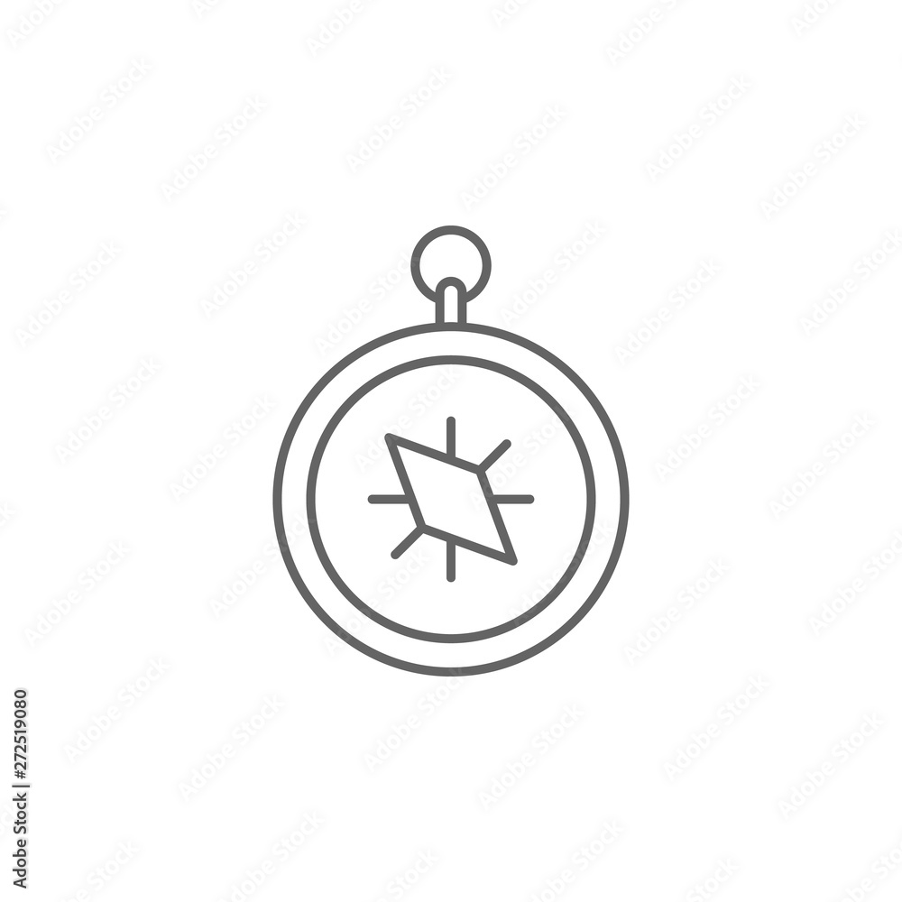 Poster medieval, compass icon. element of medieval period icon. thin line icon for website design and devel