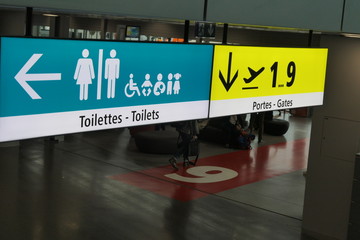 panneau aéroport