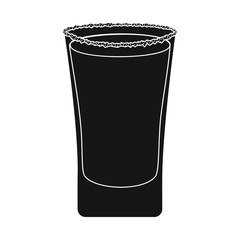 Isolated object of glass and water  symbol. Collection of glass and clear vector icon for stock.