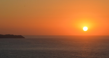 A sunset in the Cantabrian sea